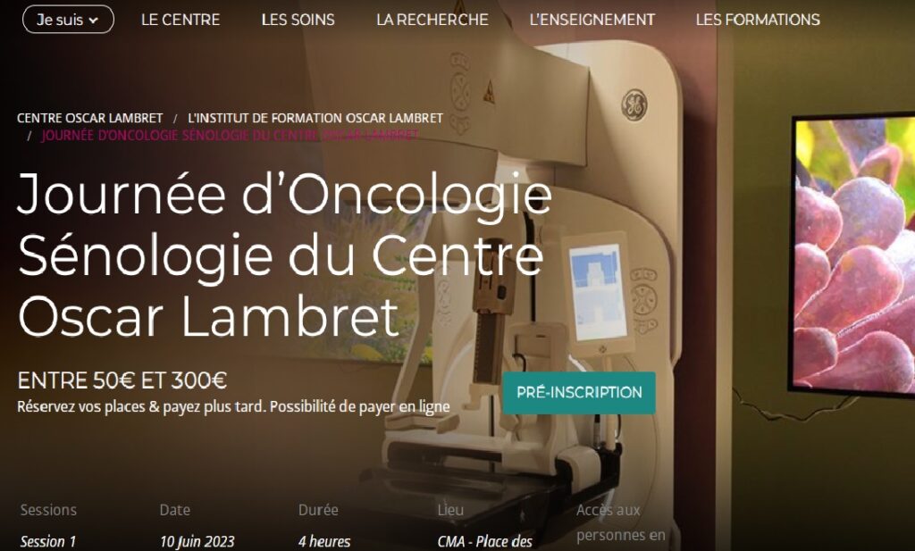 Journée d’Oncologie Sénologie du Centre Oscar Lambret